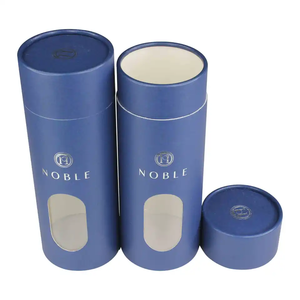 Custom Size Kraft Paper Tube Box Eco Friendly Soap Perfume Cosmetic Packaging Paper Tube With Window
