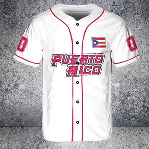 เสื้อเบสบอลพิมพ์ลายโลโก้คุณภาพสูง คอวี แขนสั้น ติดกระดุม สำหรับผู้ชาย ผู้หญิง และเด็กผู้ชาย - Product Image 2