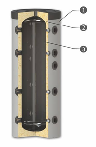 Réservoirs compacts de tampon de tube d'eau de rendement élevé pour la verticale de représentation d'installation facile de systèmes de chauffage central excellente - Product Image 3