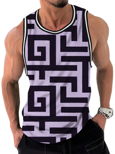 Camiseta sin mangas de alta calidad al por mayor mejor diseño camiseta sin mangas para hombre - Product Image 4