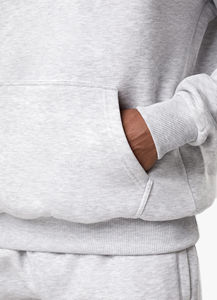 Pull-over Homme Surdimensionné en Coton 100% Écologique Respirant de Couleur Unie avec Logo Brodé Personnalisé 500 GSM Poids Lourd - Product Image 6