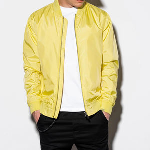 Chaquetas de hombre de bombardero básicas de moda personalizadas para hombre prendas de vestir de tela de alta calidad con chaqueta de cuello levantado para hombre - Product Image 2