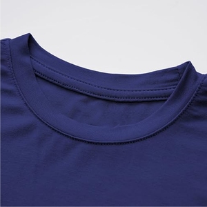 Conjunto de camiseta y pantalones cortos azul marino, conjunto informal clásico de verano, diseño personalizado - Product Image 2