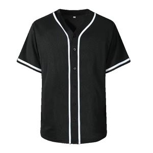 Camiseta de Béisbol Clásica de Alta Calidad para Hombre, Color Sólido, Manga Corta, Holgada, Deportiva, Uniforme de Fútbol para Adultos - Product Image 1