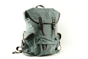 Leather <b>Canvas</b> Luxury <b>Backpack</b> Durable Travel Hiking School Laptop Breathable Eco-Friendly Large Capacity LCBP-0097 - Product Image 4