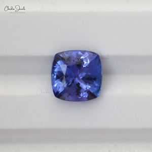 Pierre unique 6X6MM Coussin en tanzanite naturelle de qualité AAA Pierre précieuse en vrac Prix par carat de la tanzanite précieuse de haute qualité - Product Image 2