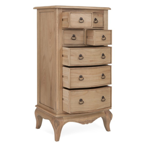 ตู้เสื้อผ้าทรงสูงแคบ คอลเลคชั่นห้องนอนลอนดอน เฟอร์นิเจอร์เรียบหรู ทำจากไม้จริง ผิวธรรมชาติ สำหรับห้องนอน - Product Image 2