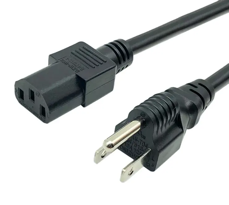Cable de ángulo Universal, 6 pies, 18 AWG, 16A, 125V
