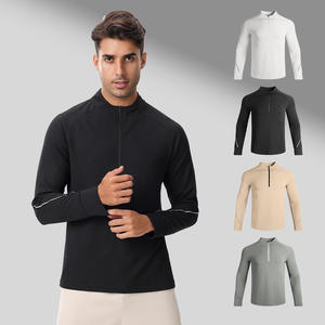 Stylish Golf Quarter <b>Zip</b> Top for Long Drives Walking Rounds Clubhouse Style Made of Soft Satin Stretch Fabric - Product Image 1