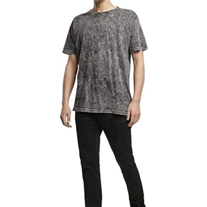 T-shirt en coton 100% lavé, t-shirt pour homme de haute qualité, surdimensionné, lourd, tissu tricoté, impression personnalisée en relief - Product Image 4