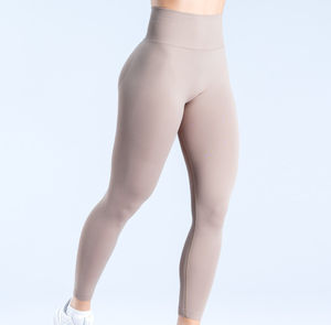 Leggings longs pour femmes, en spandex, taille élastique, sans couture, évacuant l'humidité, séchage rapide, respirants, haute extensibilité, fitness, yoga - Product Image 2