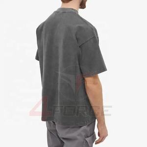 Camiseta Vintage con lavado ácido para hombre, 250 Gsm, algodón de punto pesado, logotipo personalizado, letras de algodón 100%, ropa de calle, pantalla de seda de gran tamaño - Product Image 2