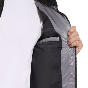 Eco-Friendly Custom Size Winter Use <b>Men</b> Puffer <b>Jacket</b> with Front Logo Customized Colors & <b>Lightweight</b> Design - Product Image 5