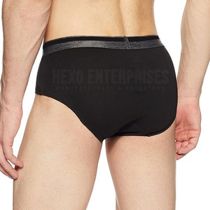 Venta al por mayor de ropa interior sexy de tiro medio de los hombres de encargo del logotipo de la etiqueta privada cintura elástica transpirable algodón sólido estampado patrón surtido - Product Image 3