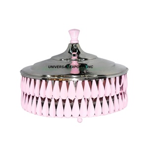 หม้ออุ่นอาหารสแตนเลสออกแบบด้วยมือหม้อไฟโลหะใหม่สุดหรูสำหรับตะวันออกกลาง - Product Image 1