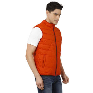 Hot Style Custom Made New Fashion Winter Breathable Zipper-Up Sleeveless Jacket Quilted Waterproof Puffer <b>Vests</b> <b>Men</b> High Street - Product Image 4
