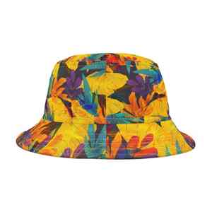 Sombrero de cubo Sublimado personalizado Unisex Sombrero de cubo Poliéster Hecho Diseño impreso a todo color, Protección UV, Sombrero de moda al aire libre - Product Image 1