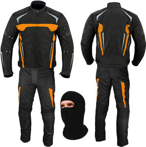Custom <b>Motorcycle</b> Textile <b>Racing</b> Suit Cordura Jacket Reinforced with Aramid Fiber Genuine Leather Motorbike Jacket - Product Image 3