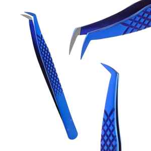 Pinces à épiler professionnelles en acier inoxydable personnalisées pour les extensions de cils - Vente en gros, étiquette privée, pointes durables et précises - Product Image 5