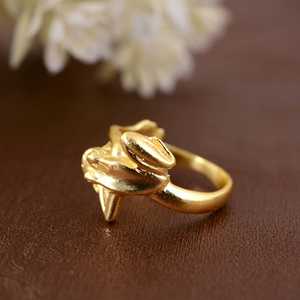 2026 New Simple Boho <b>Frog</b> <b>Ring</b> Dainty Brass Finger Bands Women 18K Gold Plated Animal Unique Statement Jewelry Wholesale OEM ODM - Product Image 3