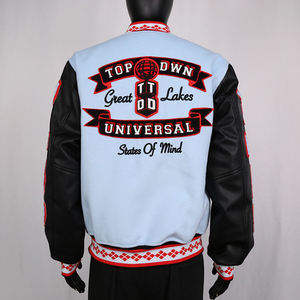 Chaqueta Varsity Personalizable para Hombre, Chaqueta de Invierno de Lana con Bordado Chenille al por Mayor, Chaqueta Varsity de Moda Urbana - Product Image 2