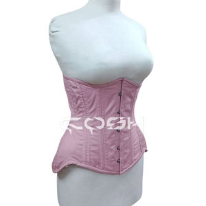 Corsé de Algodón Rosa Personalizado con Varillas de Acero para Entrenamiento de Cintura, Corsé Moldeador de Cuerpo con Caderas Más Anchas |   Corsé moldeador de figura - Product Image 4