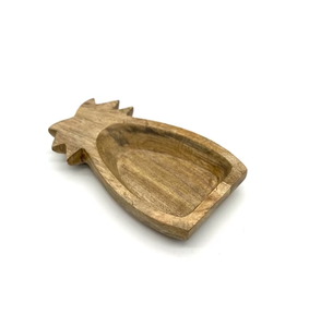 Cuenco de madera con forma de piña, decoración funcional para el hogar, perfecto para servir o exhibir usado - Product Image 2