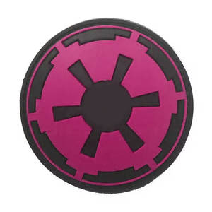 Patch en PVC de forme ronde, tissu sergé, vente en gros, patchs en PVC souple, logo personnalisé en relief 3D pour vêtements, meilleur usage du patch en PVC - Product Image 1