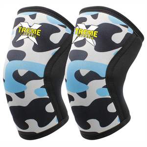 Genouillère de sport personnalisée en caoutchouc synthétique respirant, élastique et flexible, avec compression pour le basketball et soutien sportif - Product Image 2