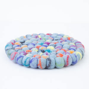 Exquisite Nepalese Artistry 100% Handmade Felt Wool Eco-Friendly <b>Tea</b> <b>Coasters</b> for High Quality <b>Tea</b> Moments - Product Image 6