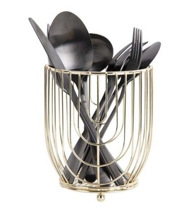 Unique Design Round Shape Stainless Steel Cutlery <b>Holder</b> Great Quality Cutlery <b>Holder</b> Kitchen <b>Utensil</b> <b>Holder</b> at Best Price - Product Image 2