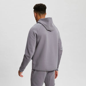 Survêtement personnalisé en polyester/coton pour hommes Vêtements de sport décontractés de luxe de haute qualité Ensemble de survêtements en molleton de gymnastique - Product Image 2