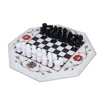 Table d'échecs en marbre traditionnelle artisanale, résistante à l'eau, pour l'extérieur, meubles de maison