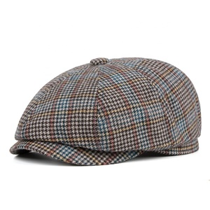 Béret d'hiver personnalisé brodé <span class=keywords><strong>Peaky</strong></span> <span class=keywords><strong>Blinders</strong></span> pour <span class=keywords><strong>femme</strong></span>, chapeau plat en laine vintage français pour homme - Product Image 1