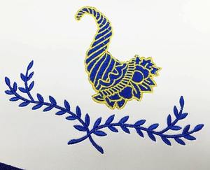 ผ้ากันเปื้อนไทเลอร์ บลู ลอดจ์ - ริบบิ้นสีน้ำเงินรอยัลคุณภาพเยี่ยมและงานปักด้วยเครื่องจักรอย่างประณีต - Product Image 3