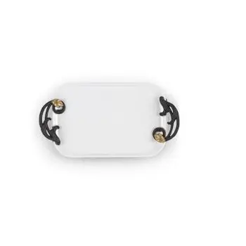 White Coated Enamel Decorative Handle Custom Metal Serving Tray Beverage Catering Usage Eco Friendly