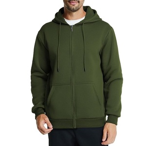 Prix de gros Service OEM Hommes 100% Coton à manches longues Épaule Pente Cou Bande Couleur Solide Confortable Zip Hoodie Bangladesh - Product Image 6