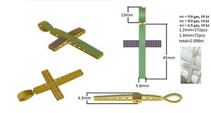 Venta al por mayor 14K oro real diamante colgante fino Rikhava diamantes colgante para boda compromiso moda colgantes encantos - Product Image 6