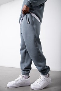 กางเกงจ็อกเกอร์สีดำพรีเมี่ยมสำหรับผู้ชายผ้าฝ้ายขนาดใหญ่ออกแบบได้ตามต้องการมีคุณภาพ2024 - Product Image 3