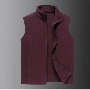 Nouvelle collection Hiver 2024 – Gilet en polaire de laine chaud pour homme, respirant, écologique, anti-boulochage, sans manches, décontracté - Product Image 6