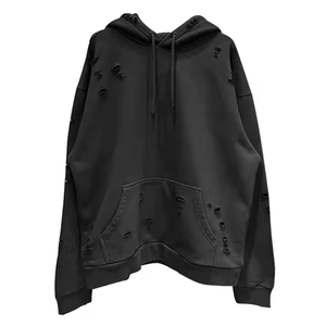 Sweat-shirts déchirés pour hommes de qualité professionnelle, impression numérique, 100% coton, respirant, écologique, mode hiver - Product Image 5