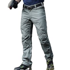 Pantalons de jogging personnalisés pour hommes, coupe-vent, tissu peigné décontracté, service OEM, pantalons cargo multi-poches - Product Image 6