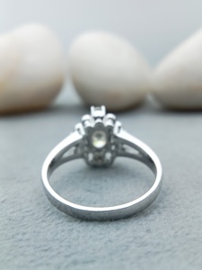 Custom Fancy Solitaire VVS Diamond 14k 18k Gold 925 Sterling Silver GIA Certified Engagement Wedding Anniversary Gift Ring - Product Image 3