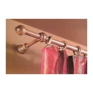 Bâton de support de 23 mm en cerisier, 240 cm, avec supports - Product Image 1