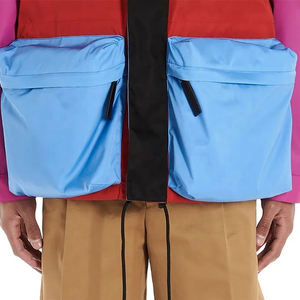 Chaqueta de monopatín de Color de retales de estilo fresco de calidad superior, chaqueta informal con capucha y logotipo personalizado, chaqueta transpirable a prueba de viento - Product Image 3