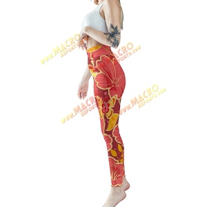 Leggings de yoga respirants pour femmes, taille haute, effet froncé aux fesses, motif marbré tie-dye, avec coutures, impression par transfert thermique 240 g/m² - Product Image 3