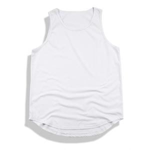Débardeurs de sport pour hommes de haute qualité sur mesure en gros, respirants, en polyester uni, vêtements de sport pour la salle de sport, la course à pied et l'entraînement - Product Image 3