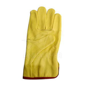 ถุงมือนิรภัยสำหรับขับรถกลางแจ้งแบบลำลองดีไซน์สุดพิเศษจากปากีสถานถุงมือหนังหน้าจอสัมผัสระบายอากาศได้ดีกันสารเคมี - Product Image 5