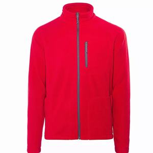 Men's Crimson Red Performance Fleece | 300 GSM Aero-Thermal <b>Mid</b>-<b>Layer</b> | OEM Precision-Engineered Elite Athletic Export Gear - Product Image 1