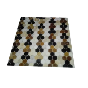 Hiện đại hợp thời trang mô hình hình học da sàn thảm & thảm Giá bán buôn cho bản vá làm việc được thiết kế xuất khẩu - Product Image 4